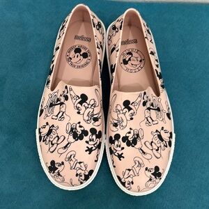NEW Light Pink Disney Melissa Shoe Slip On Sneakers